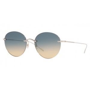 Oliver Peoples Sun Ocre Blue Gradient Sunglasses - Silver